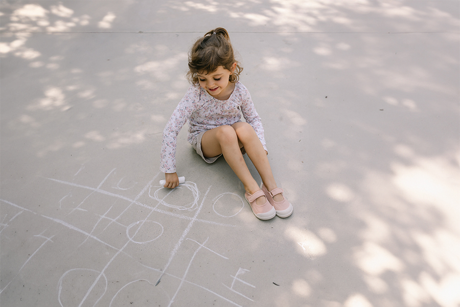 Barefoot Mary Janes washed canvas