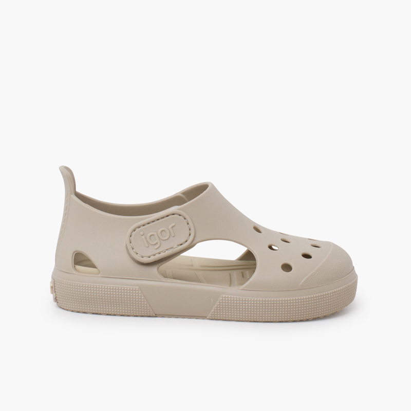 Kids’ rubber clog-sandals Sand