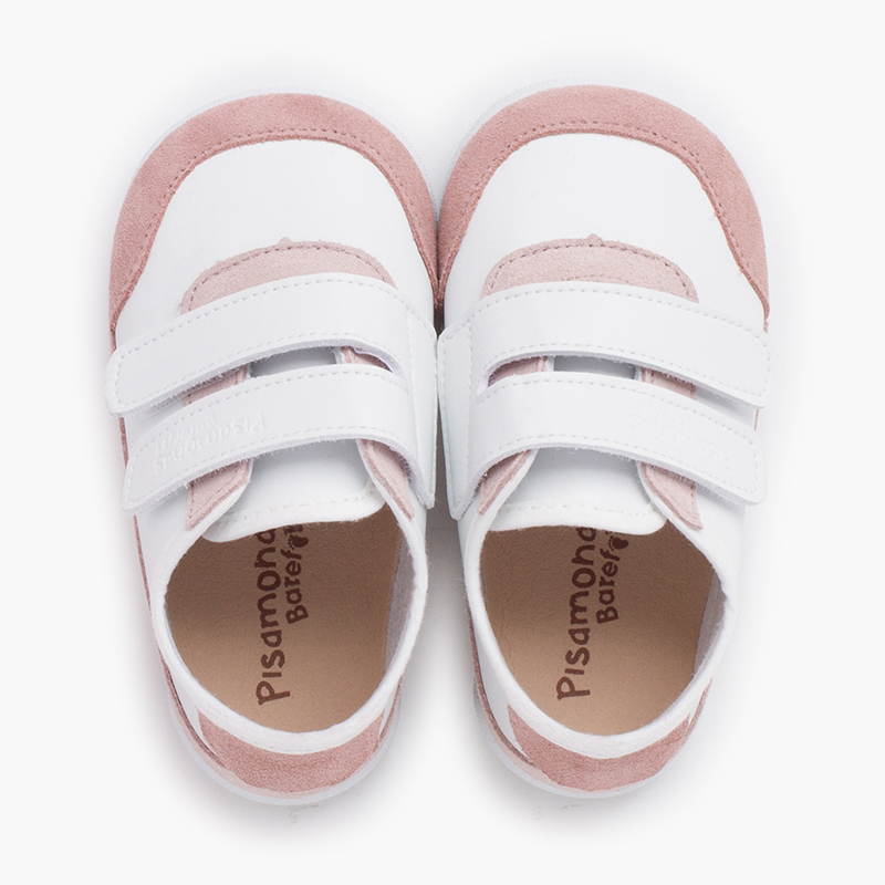 Combined barefoot trainers White and Pink