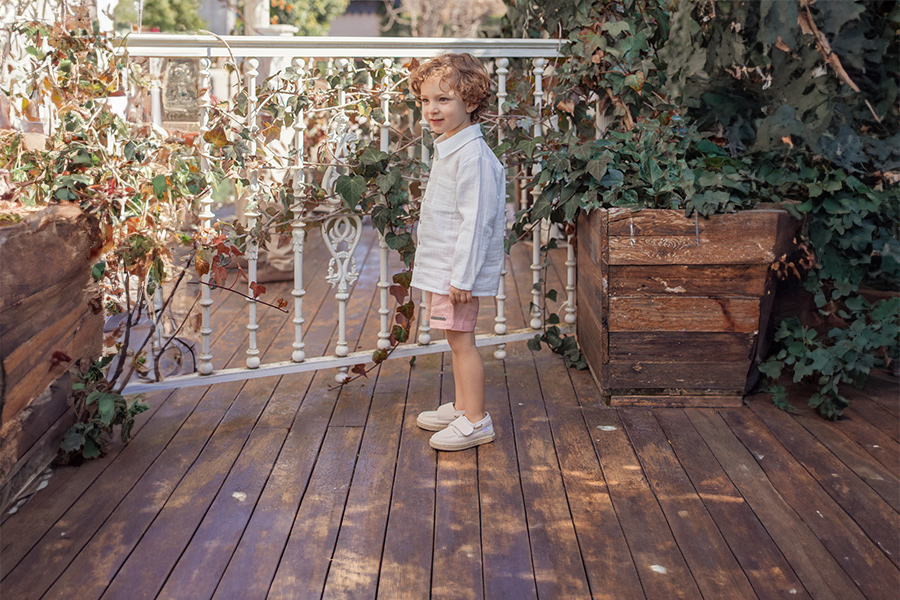 Rustic washed canvas boat shoes