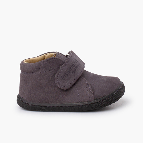 Barefoot Suede Boots for Kids Grey