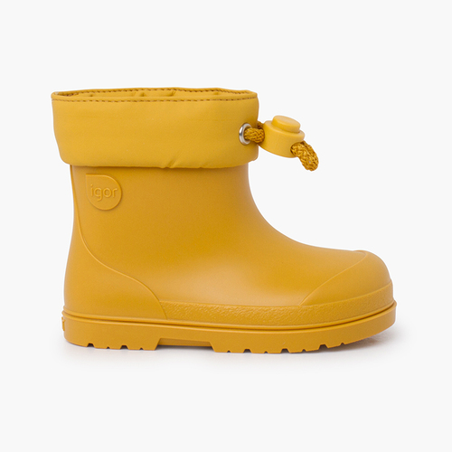 Barefoot wellies with Adjustable Cord Yellow