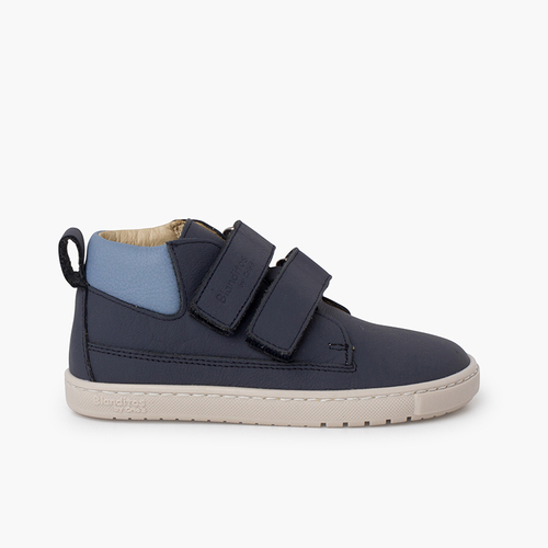 Blanditos boots double hook-and-loop strap Navy Blue