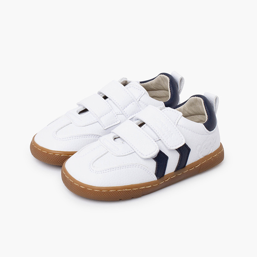 Barefoot children's trainers side bands Navy Blue