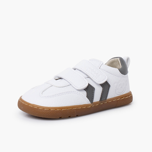 Barefoot children's trainers side bands Grey