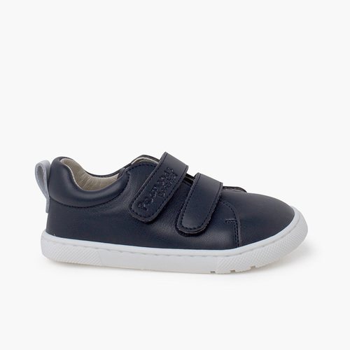 Barefoot trainers colours double hook-and-loop strap Dark blue