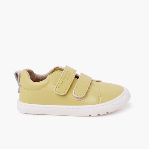 Barefoot trainers colours double hook-and-loop strap Yellow