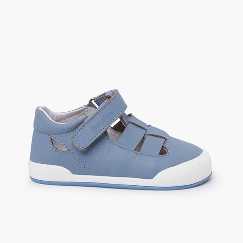 Barefoot T-bar sandals Blanditos Blue