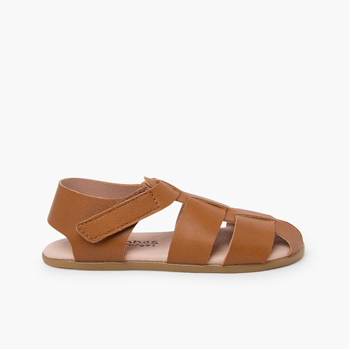 Barefoot sandals leather straps Leather