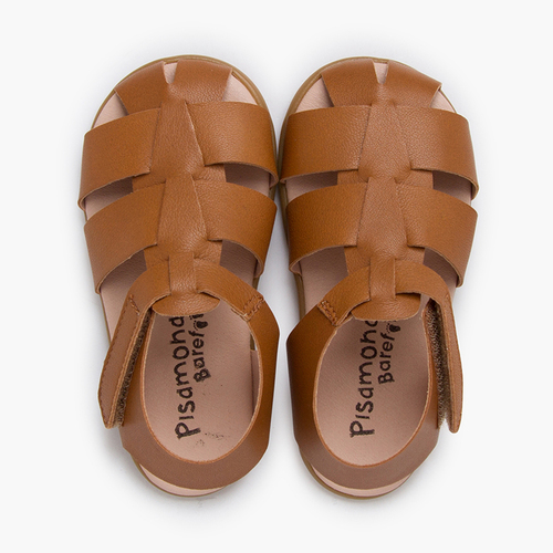 Barefoot sandals leather straps Leather