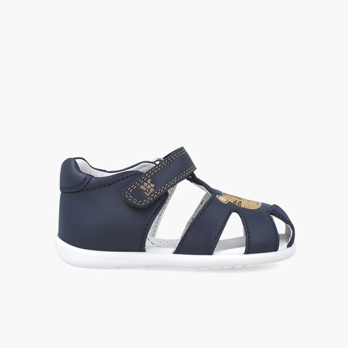 Garvalin unisex flexible sandals lion Navy Blue