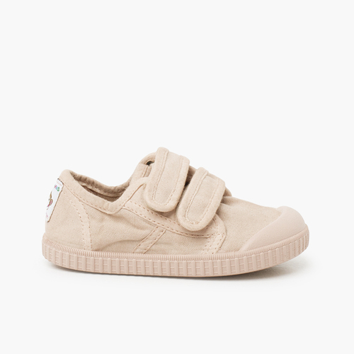 Barefoot wide canvas trainers matching sole ivory