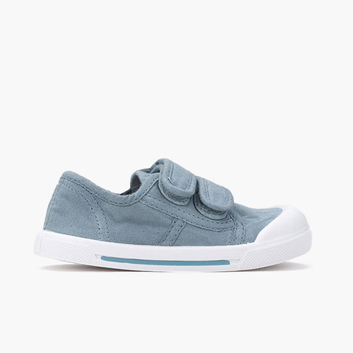 Barefoot canvas trainers sole stripe Ocean