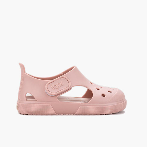 Kids’ rubber clog-sandals Blush pink