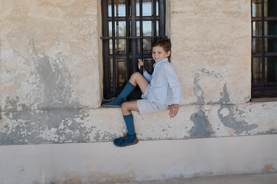 Boys’ barefoot boots laces leather heel