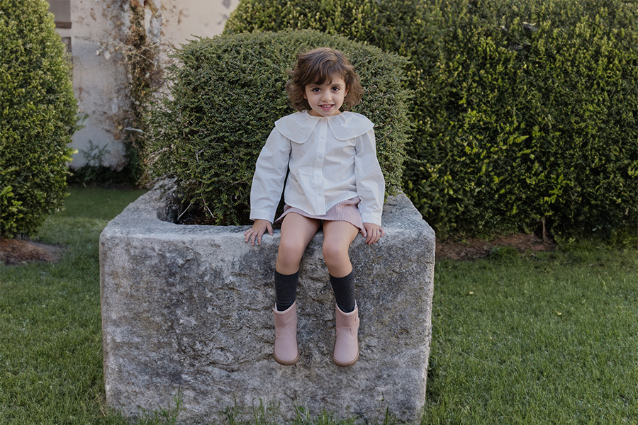 Barefoot leather boots sheepskin-like