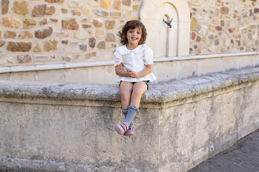 Velvet barefoot trainers double hook-and-loop strap