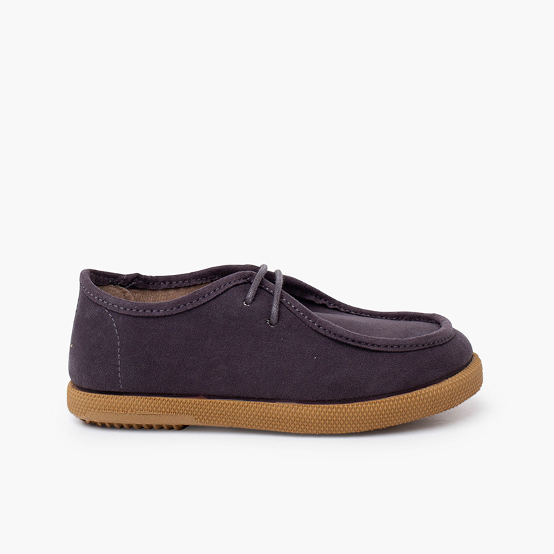 Wallaby suede boat shoes boys Grey