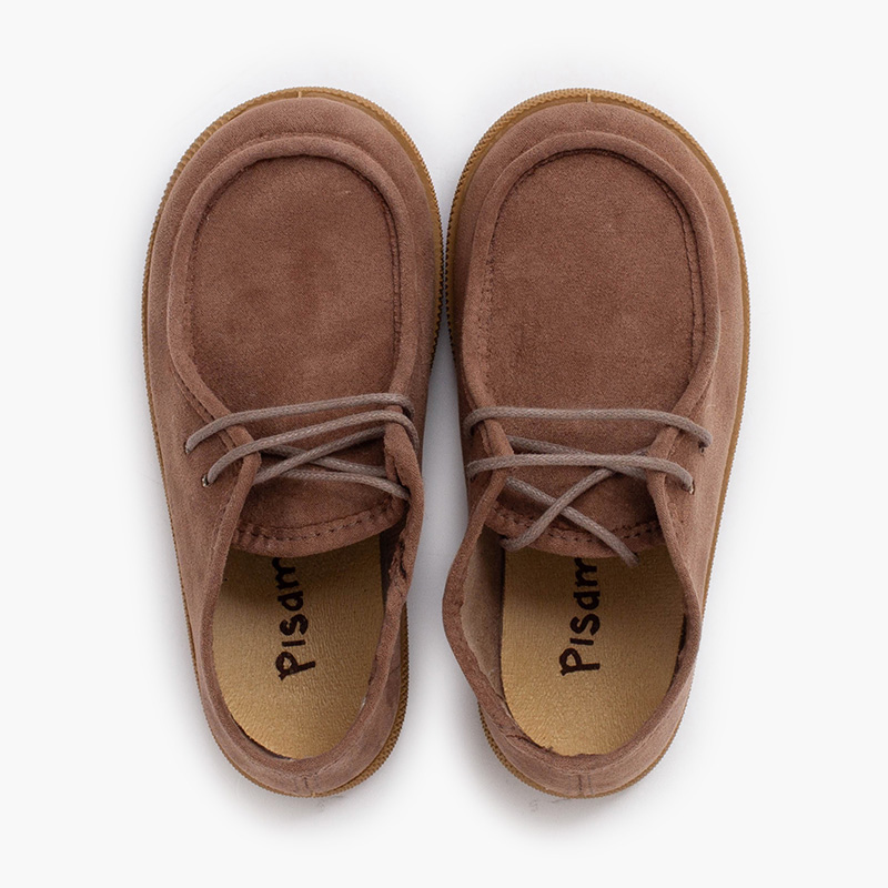 Wallaby suede boat shoes boys Taupe