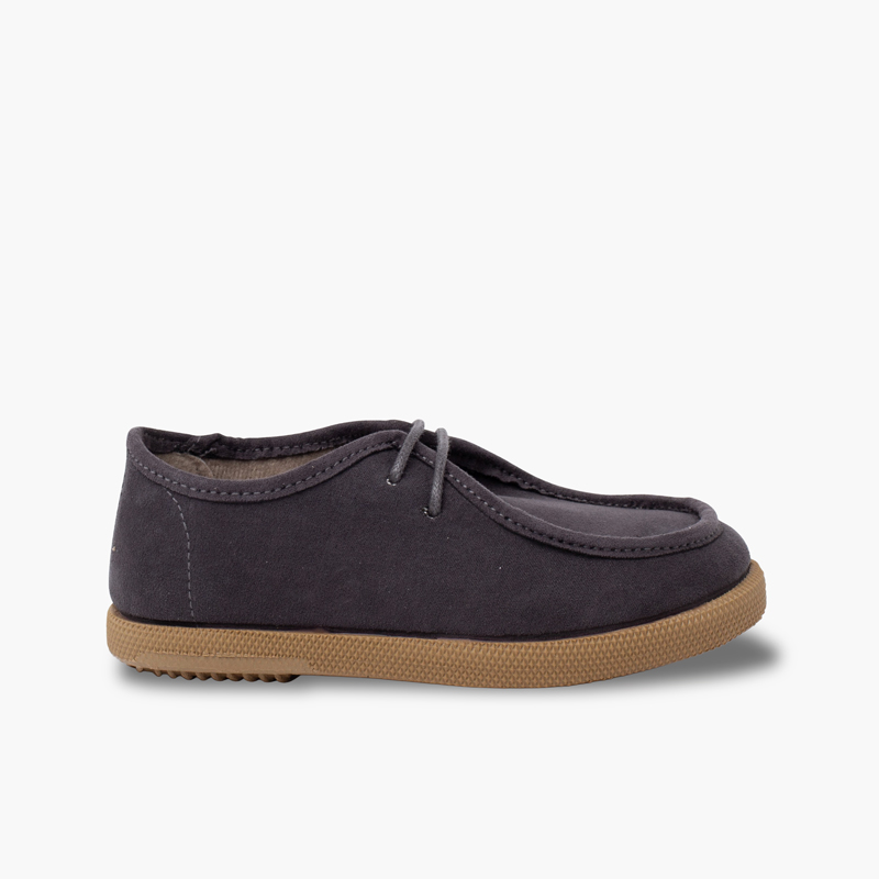 Wallaby suede boat shoes boys Grey