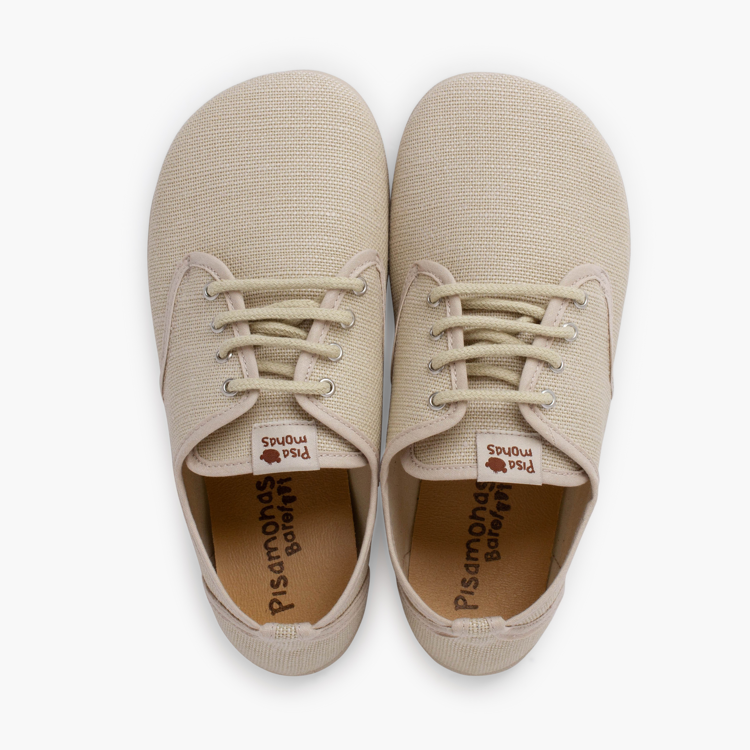 Barefoot linen bluchers laces larger sizes Off-White