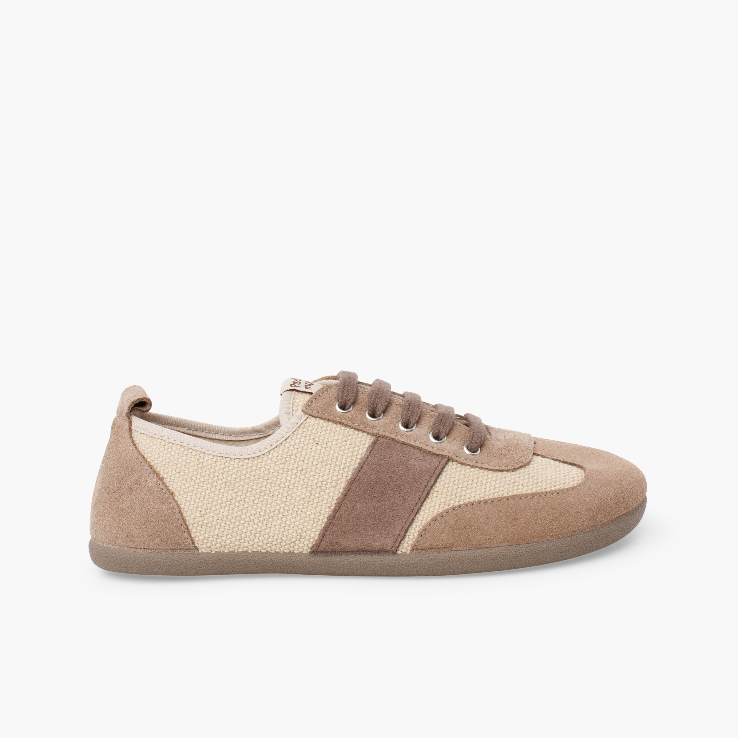 Barefoot canvas and suede trainers larger sizes Land