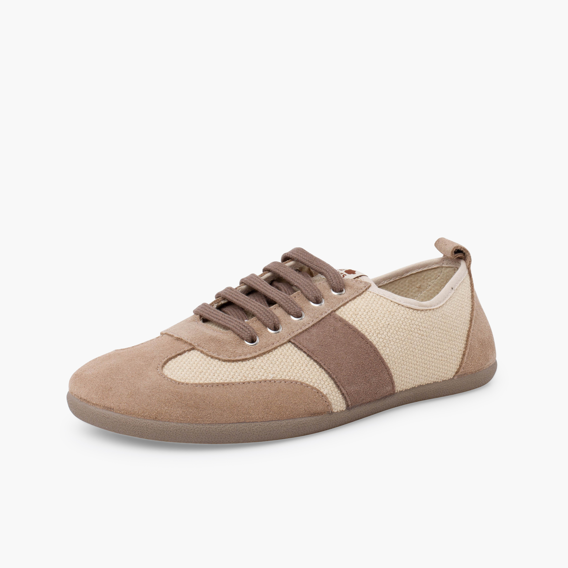 Barefoot canvas and suede trainers larger sizes Land