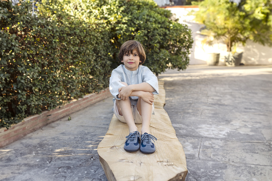 Barefoot canvas and suede trainers larger sizes