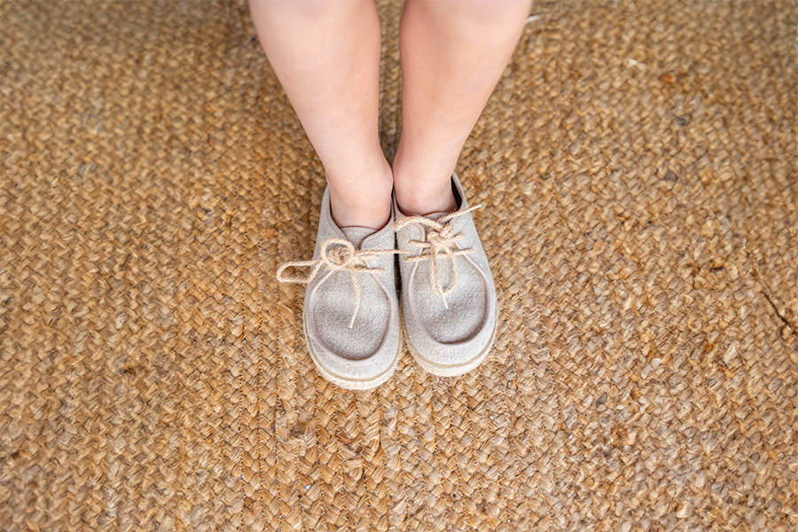 Boys’ wallaby-style boat shoes jute