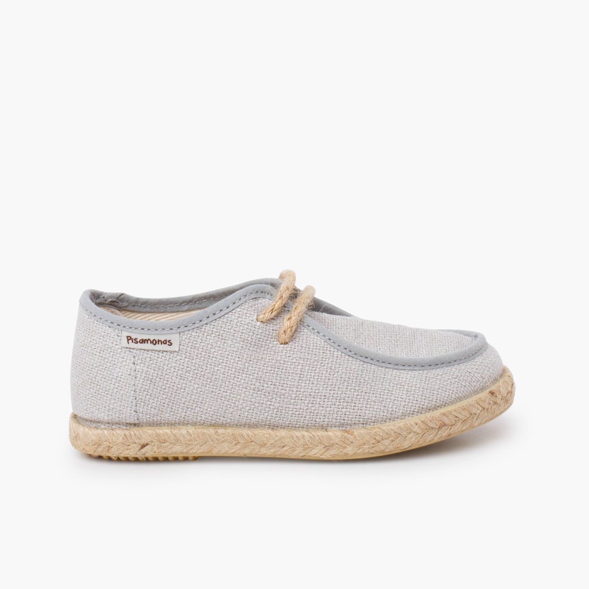 Boys’ wallaby-style boat shoes jute Pearl