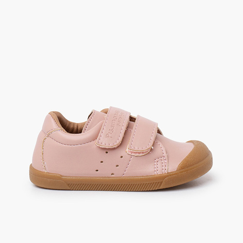 Soft barefoot trainers vegan leather Pink