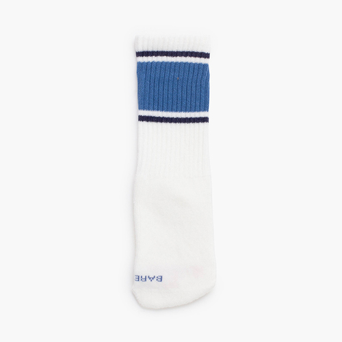 Barefoot sport striped terry socks Blue Klein