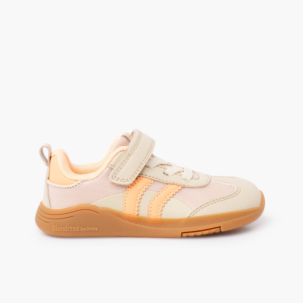 Blanditos Barefoot Trainers Elastic Laces hook-and-loop strap Sand