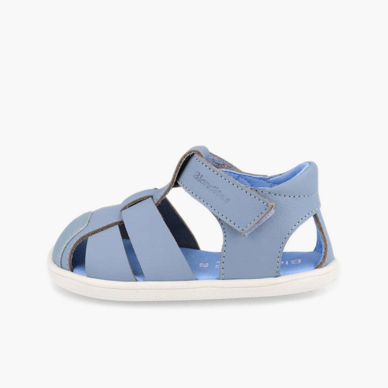 Blanditos boys’ closed-toe leather sandals Blue