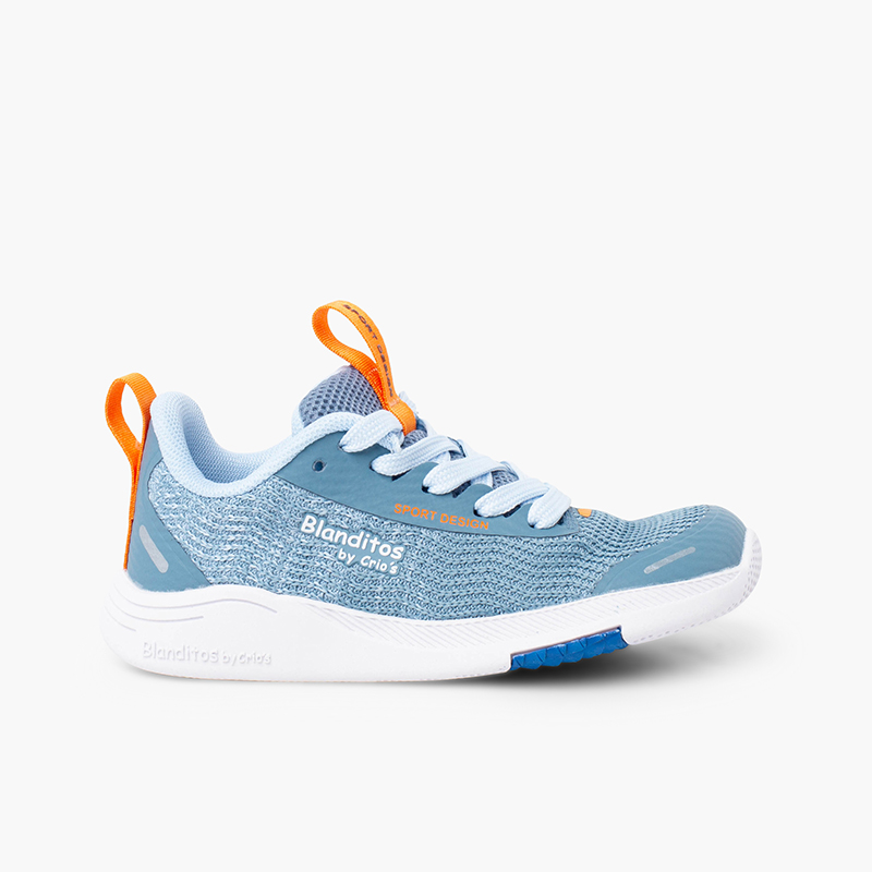 Blanditos Mesh Trainers Laces Blue denim