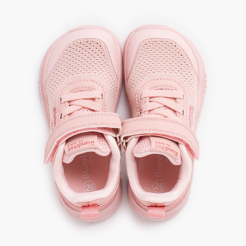 Blanditos Barefoot Mesh Trainers Hook-and-Loop strap Pink