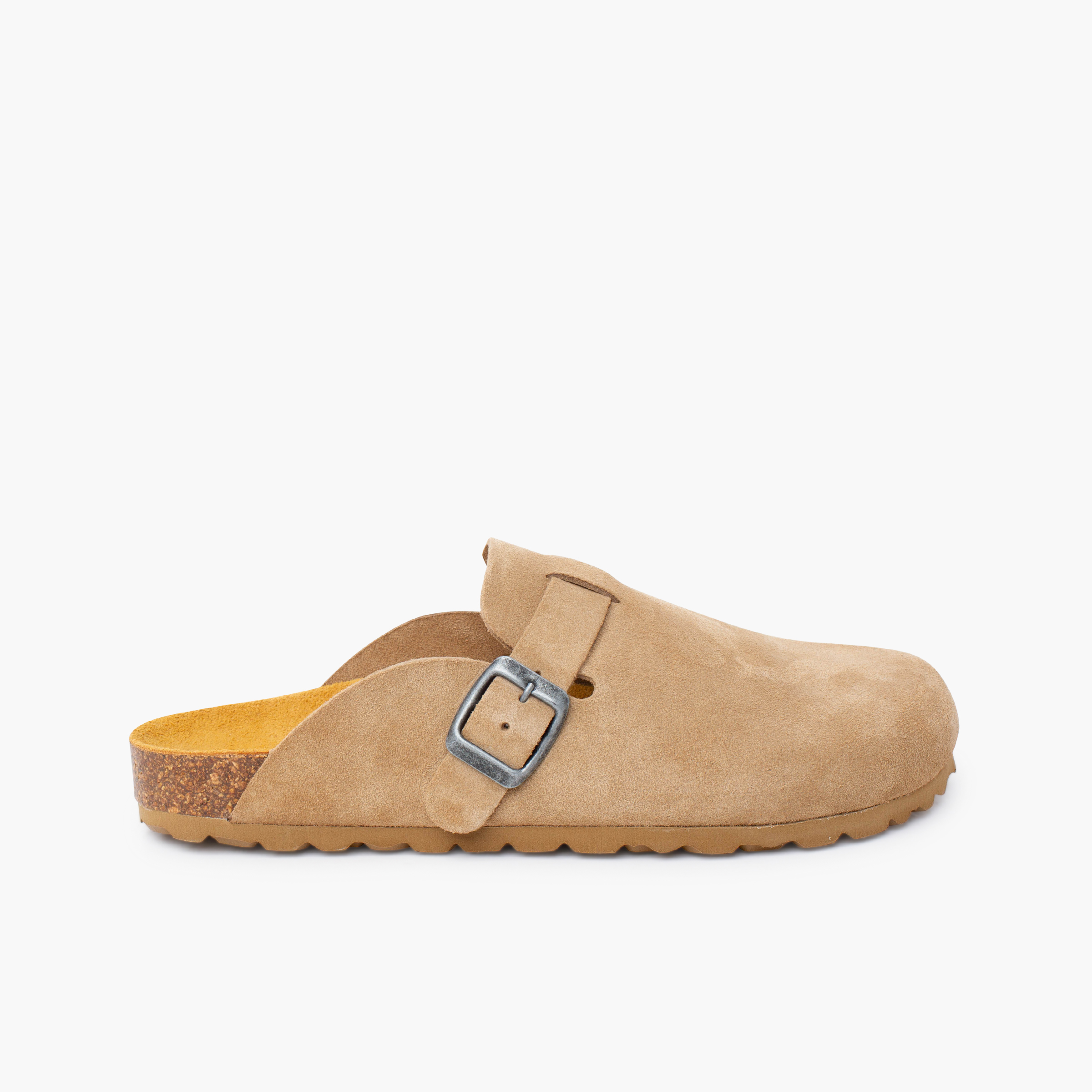 Women’s suede bio clogs Beige