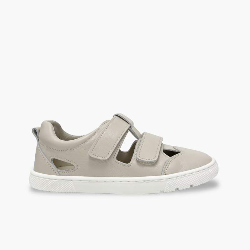 Barefoot sandals double fastening nappa boys Off-White