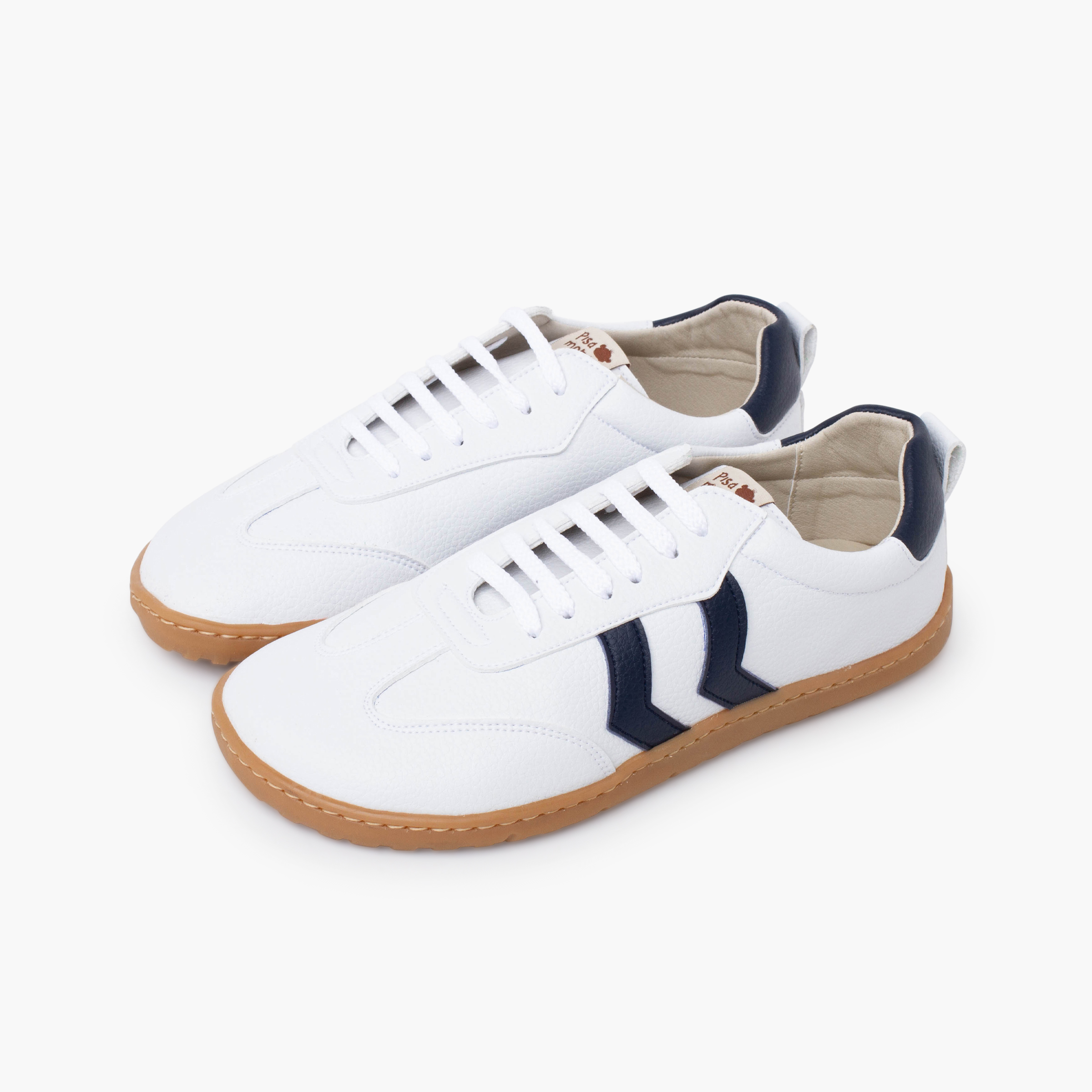 Barefoot lace-up trainers larger sizes Navy Blue