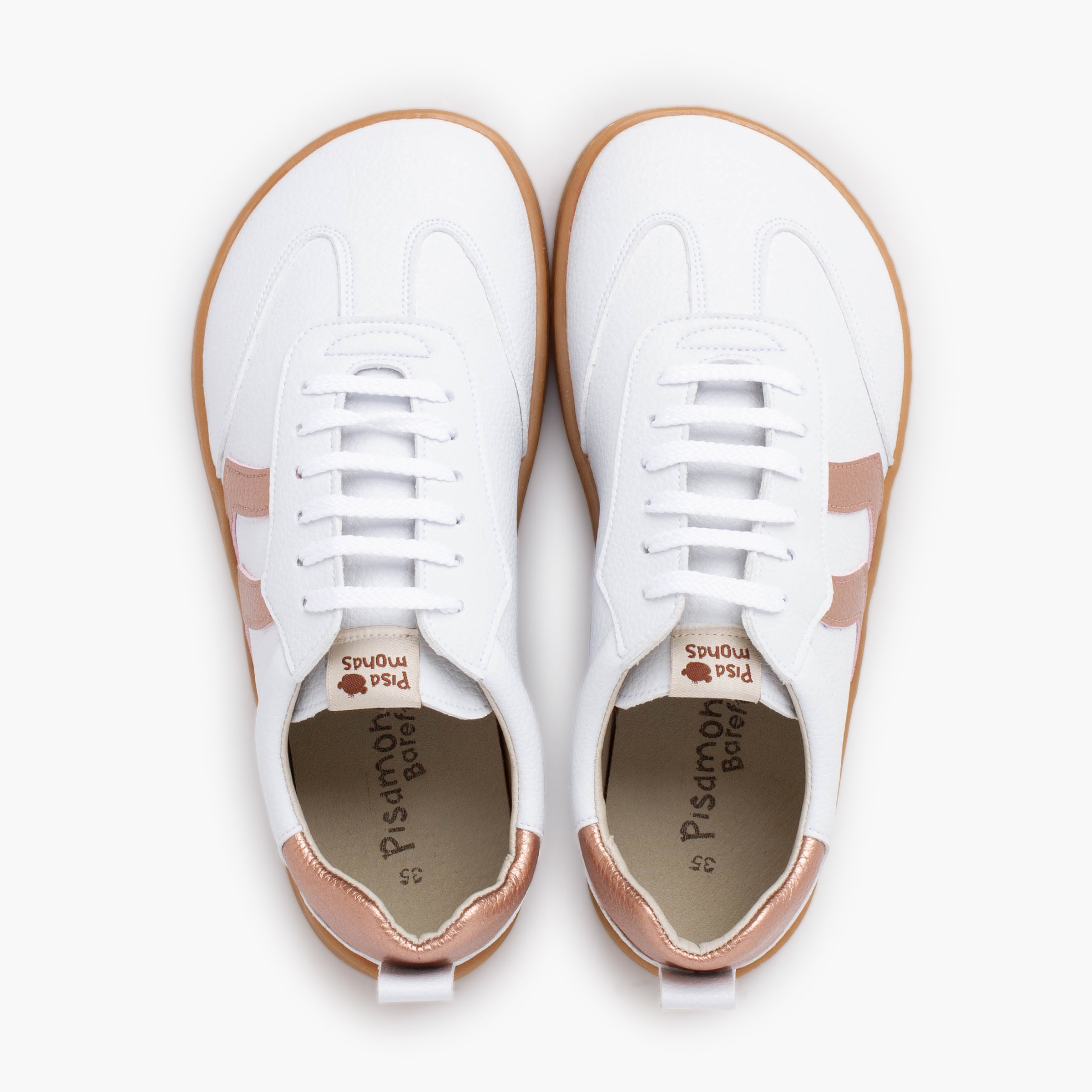 Barefoot lace-up trainers larger sizes Bronze