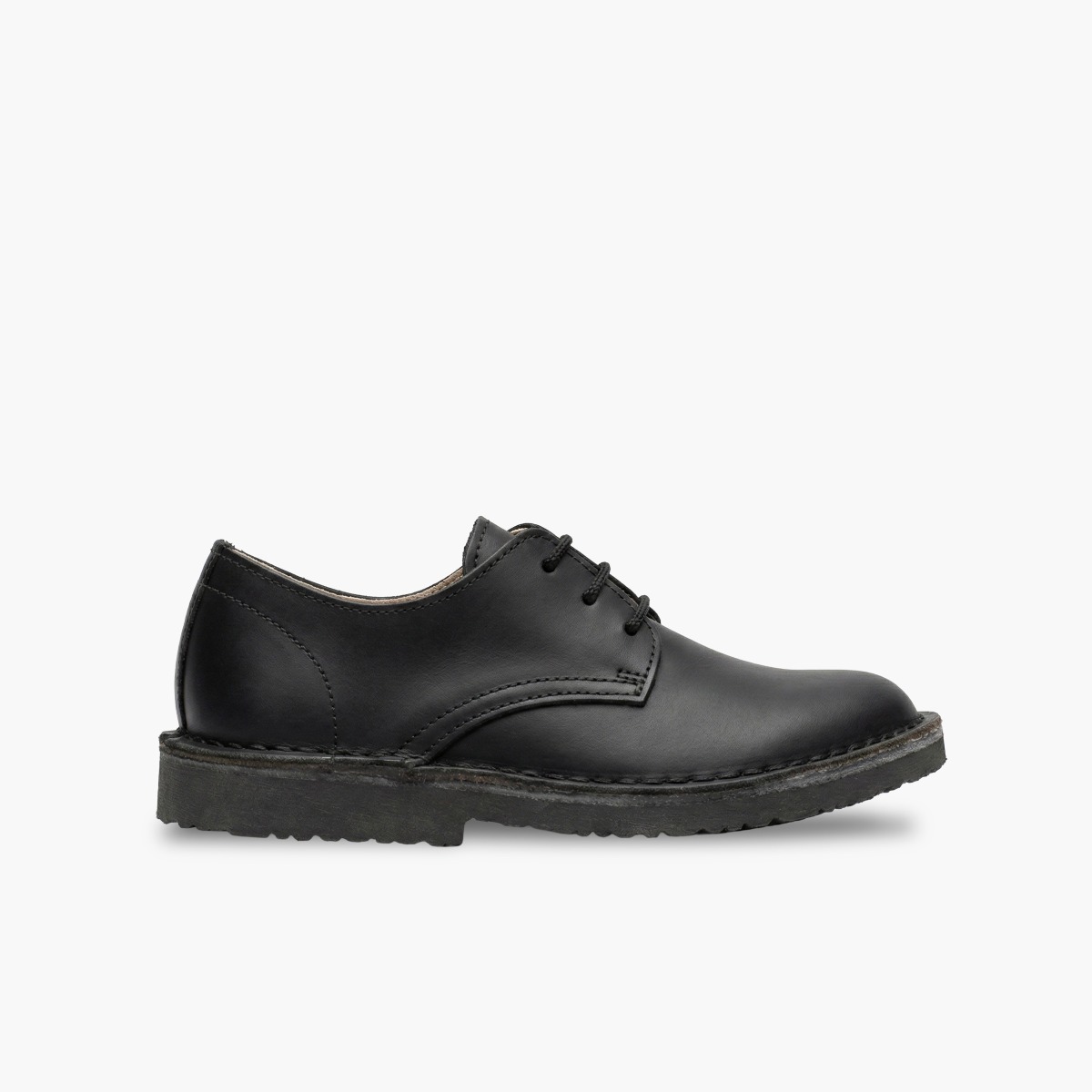 Smart leather blucher shoes for boys Black
