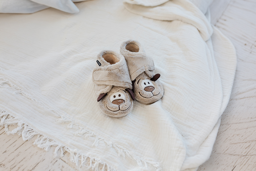 Children’s puppy ankle slippers