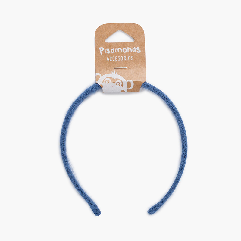 Girls fine wool headband Blue