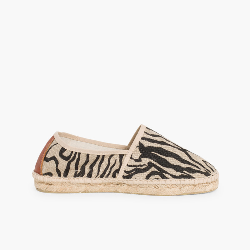 Kids & Adults Printed Espadrilles Zebra