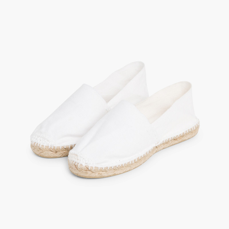 Slip-on Espadrilles for Kids and Adults (S10.5) White