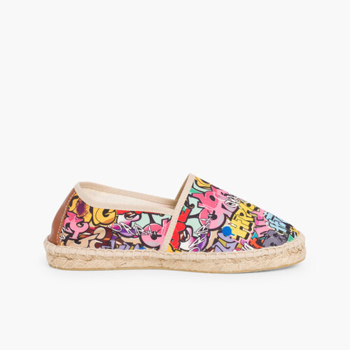 Kids & Adults Printed Espadrilles Graffiti