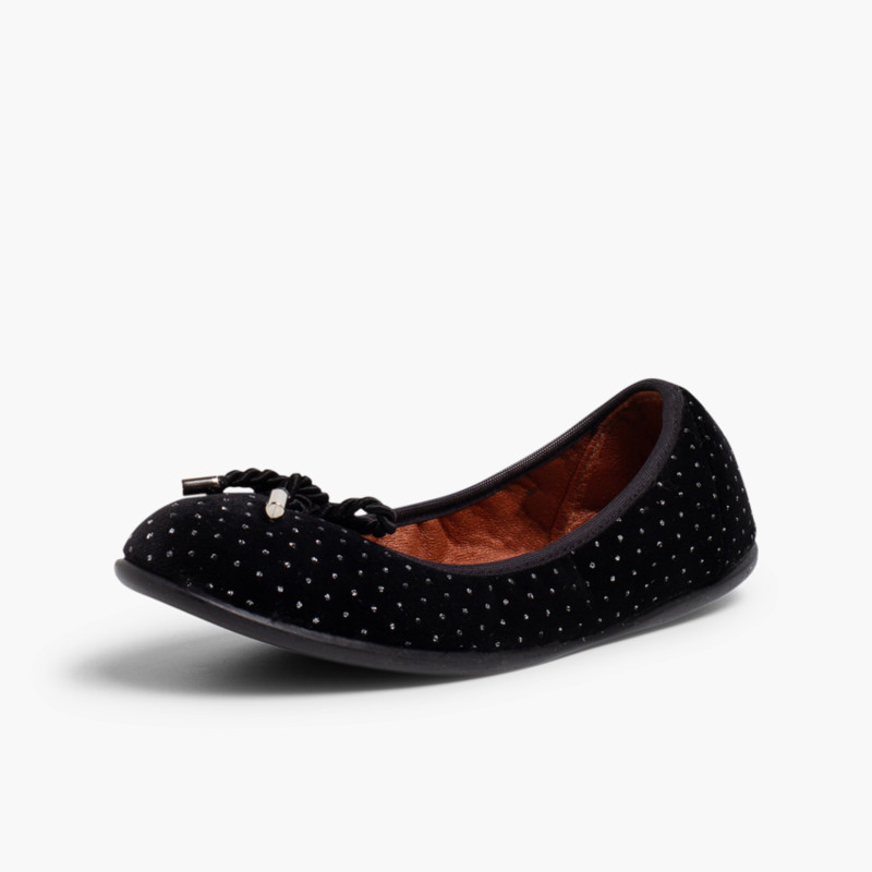 Ballet Flats Bailarinas Butterfly Velvet Ballerina Shoes With Bow