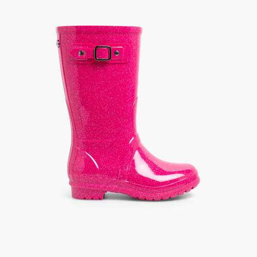 Glitter Wellies Fuchsia