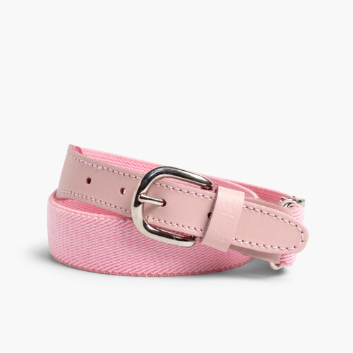 Boy's Plain Elastic Belt Pink