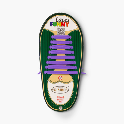 Coloured Elastic Shoelaces Pack of 20 Lilac